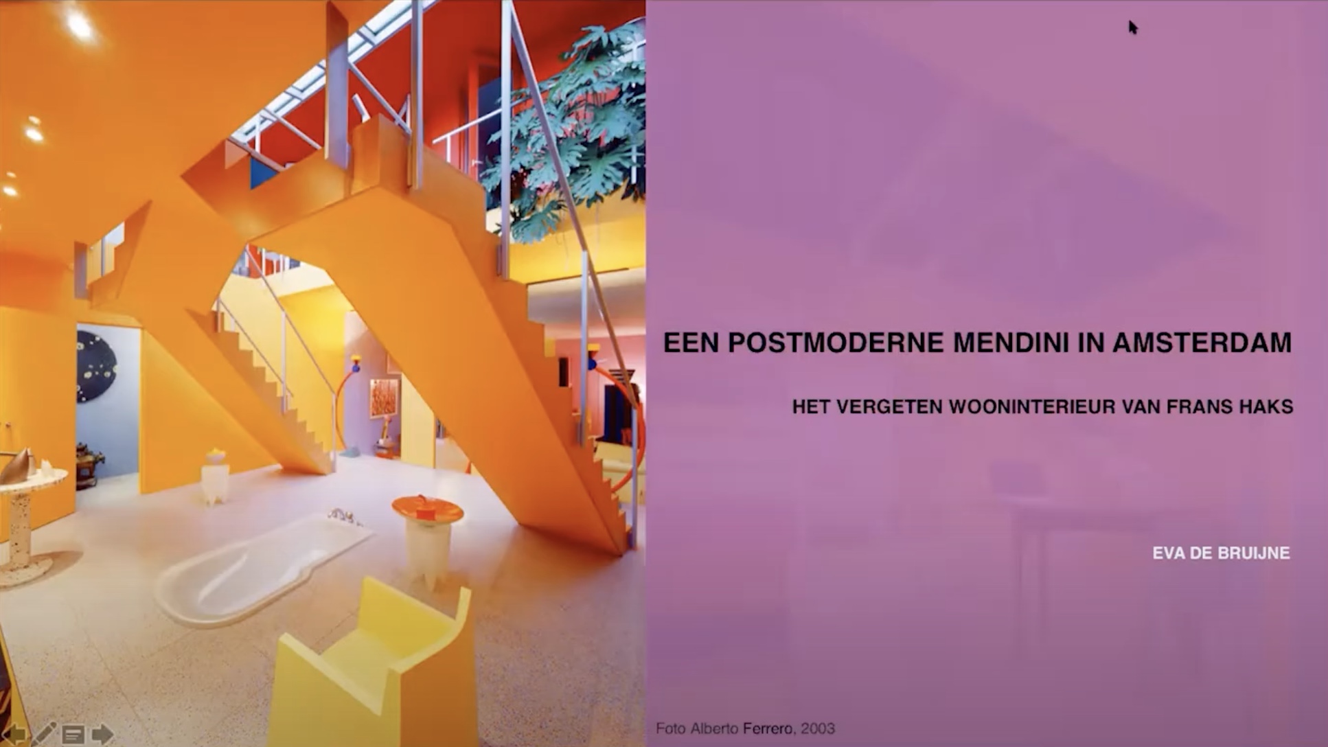 Een postmoderne Mendini in Amsterdam. Het vergeten wooninterieur van Frans Haks - Eva de Bruijne